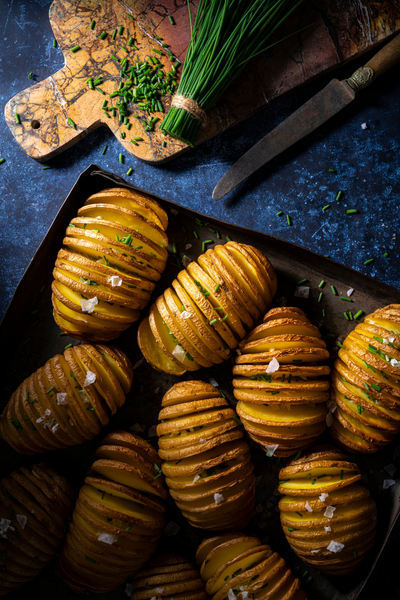 Recipe: Garlic & Herb Hasselback Potatoes