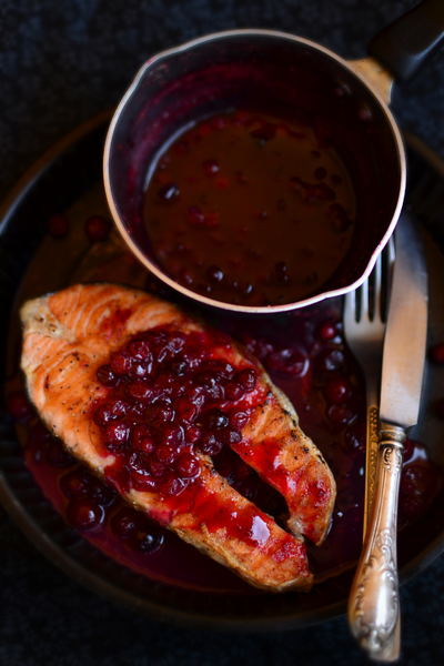 Recipe: Cranberry Orange Glazed Salmon